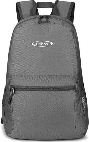 Mochila Ligera Plegable G4Free de 20L para Senderismo color Gris